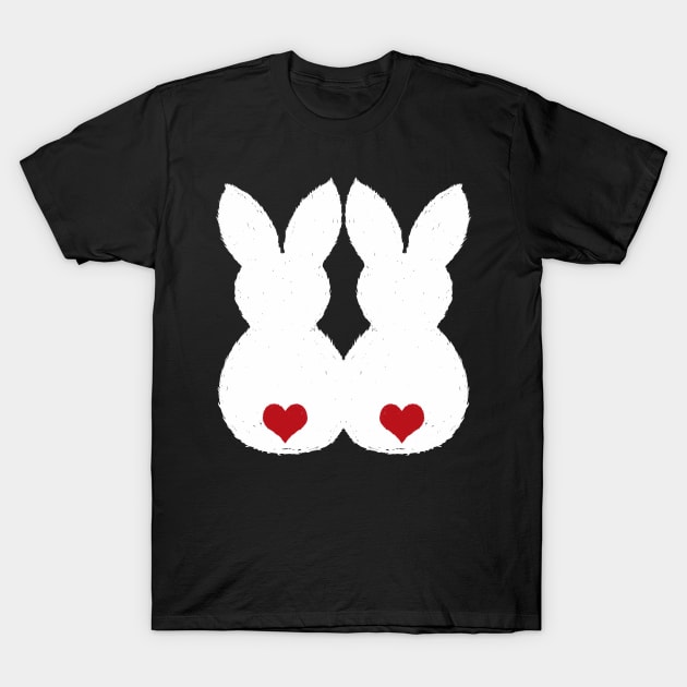 Easter Bunny Love Couple Shirts and Gifts T-Shirt by Shirtbubble